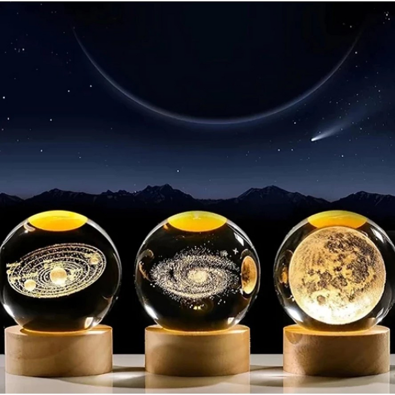 Globo de Luz Decorativo LED 8CM  – Elegância com Toque On/Off Instantâneo
