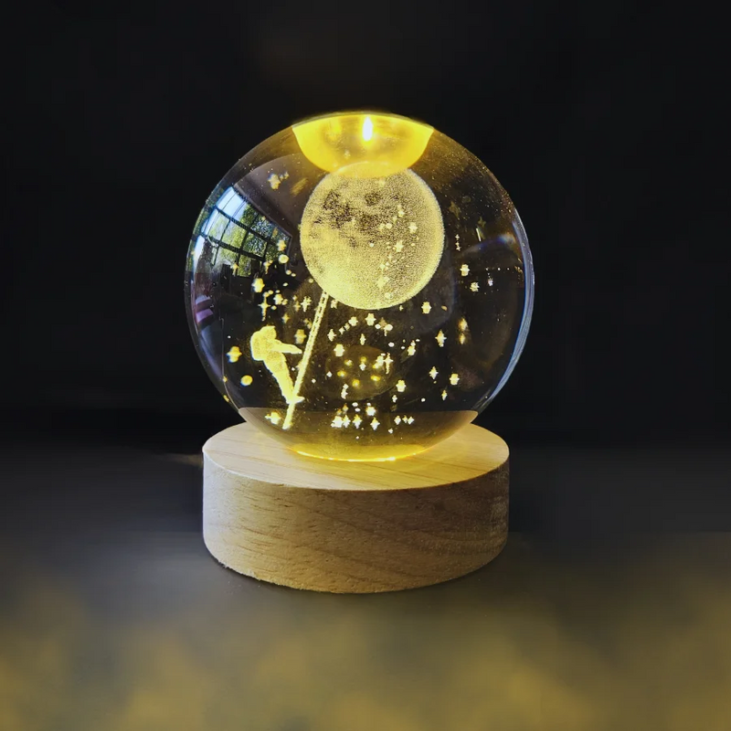 Globo de Luz Decorativo LED 8CM  – Elegância com Toque On/Off Instantâneo