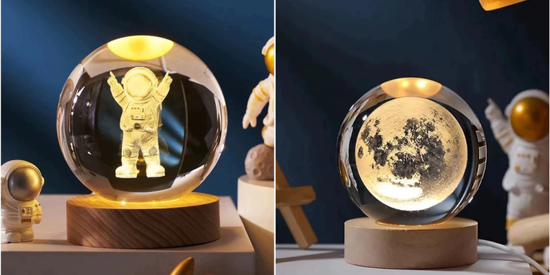 Globo de Luz Decorativo LED 8CM  – Elegância com Toque On/Off Instantâneo