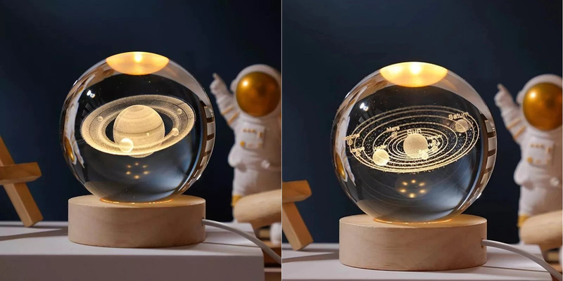 Globo de Luz Decorativo LED 8CM  – Elegância com Toque On/Off Instantâneo