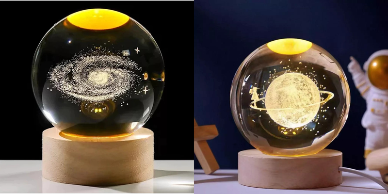 Globo de Luz Decorativo LED 8CM  – Elegância com Toque On/Off Instantâneo