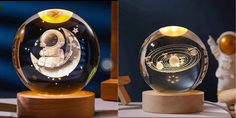 Globo de Luz Decorativo LED 8CM  – Elegância com Toque On/Off Instantâneo