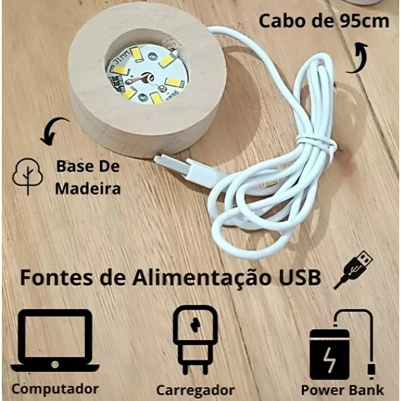 Globo de Luz Decorativo LED 8CM  – Elegância com Toque On/Off Instantâneo