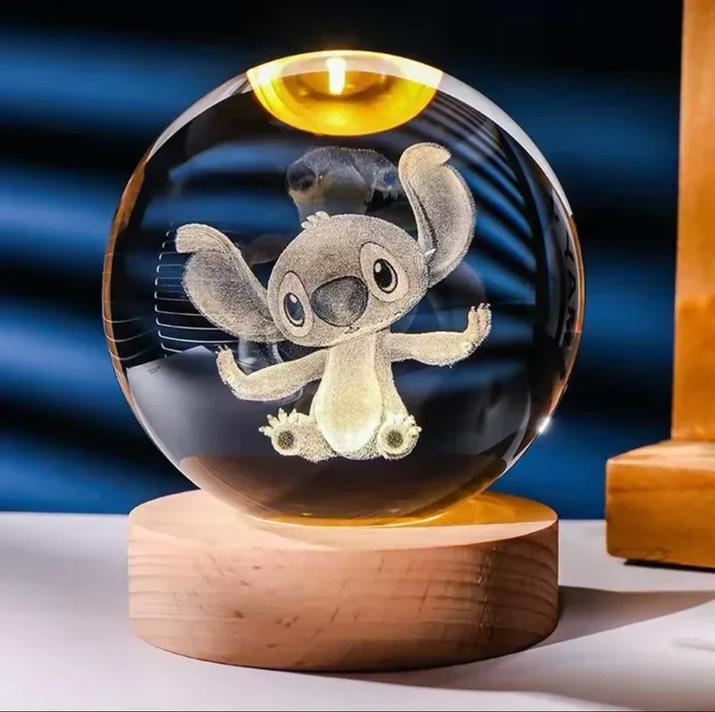 Luminária Stitch Bola de Cristal Mágica!
